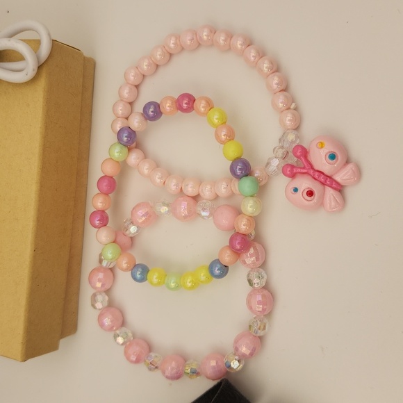 BUNDLE New in Package Mini Backpack/2 Necklaces/3 Bracelets/ Preloved Earbuds - Picture 8 of 11